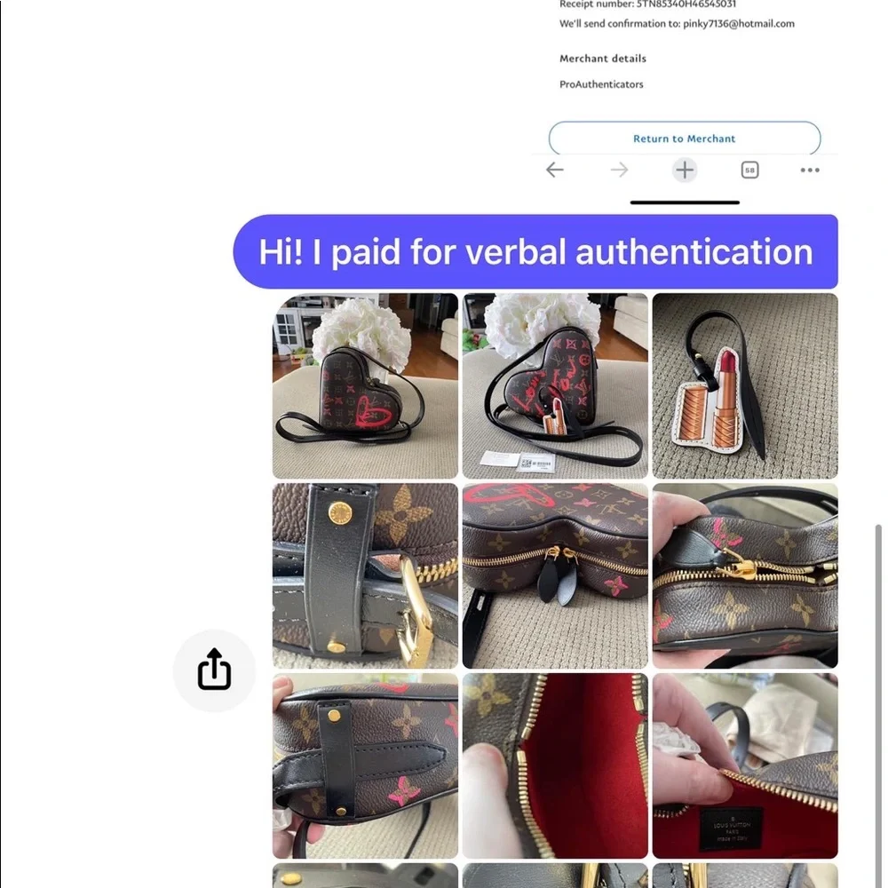 ❌SOLD❌Louis Vuitton Fall In Love Sac Couer ( heart bag ) - Picture 9 of 10